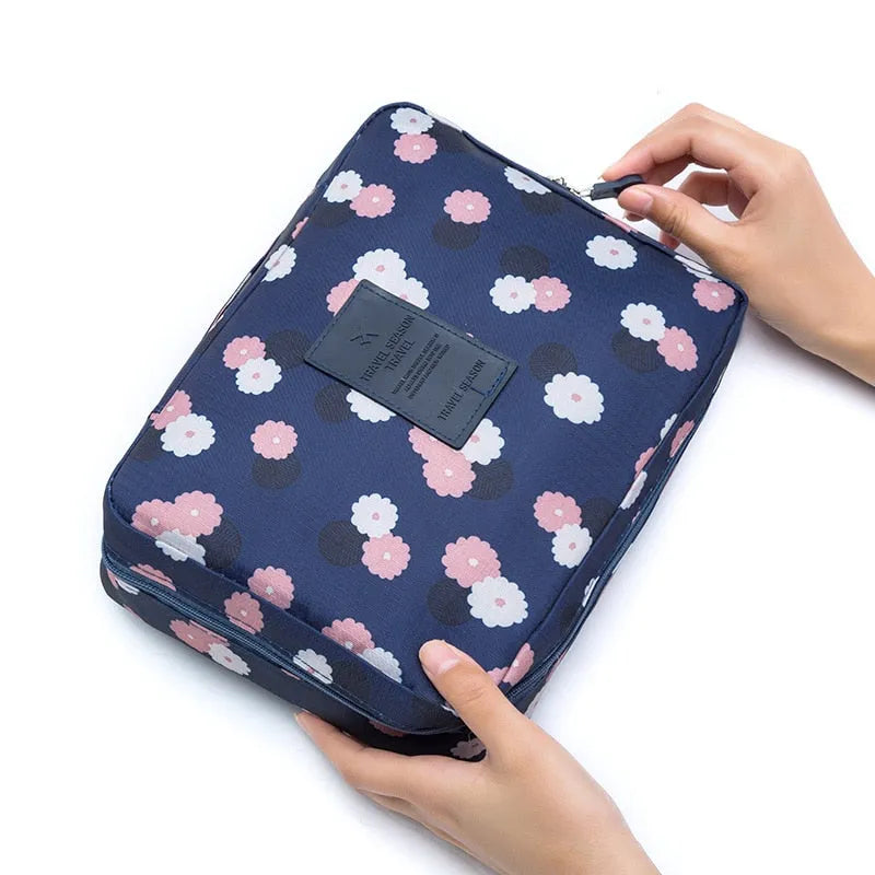 trousse de toilette voyage femme à fleur - Dasuro