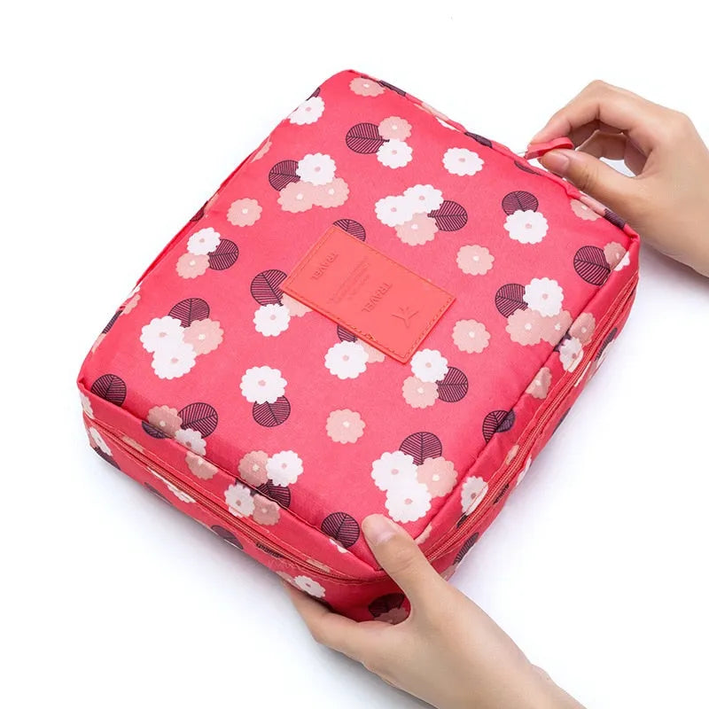 trousse de toilette voyage femme à fleur - Dasuro