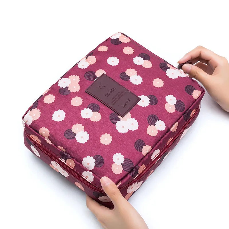 trousse de toilette voyage femme à fleur - Dasuro