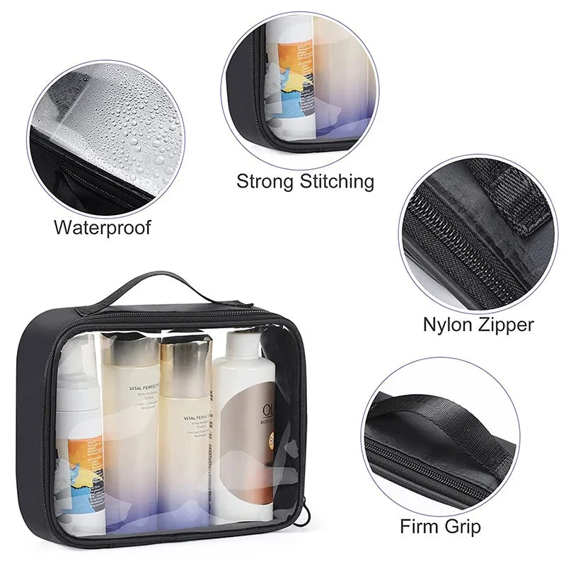 Grande trousse de toilette transparente femme Dasuro